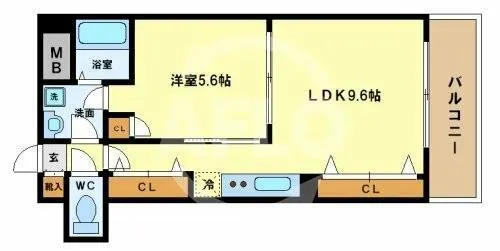 アーデンタワー立売堀【12階】の間取り