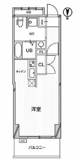 ファインブルーム靭公園【5階】の間取り