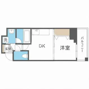 BRAVI南堀江【2階】の間取り