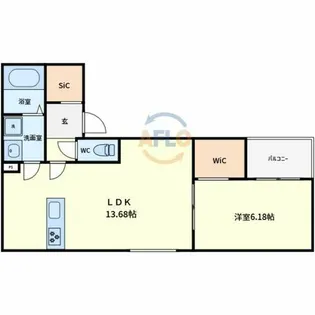 アネッサ堺東【3階】の間取り