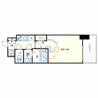 フォーリアライズ天王寺ヴァロール【10階】の間取り