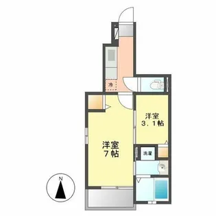花音名西【1階】の間取り
