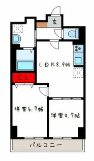 リアライズ今里南【311号室】の間取り