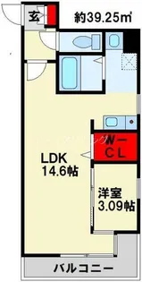 福岡県北九州市小倉北区大手町【マンション】の間取り