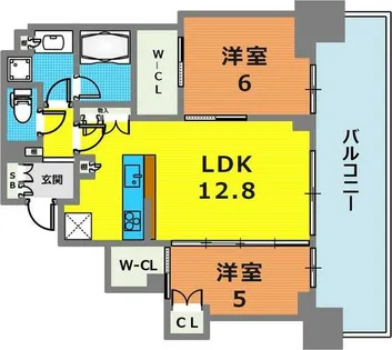 ベイシティタワーズ神戸EAST【1102号室】の間取り