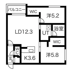 CG HOMES 南11条【2階】の間取り