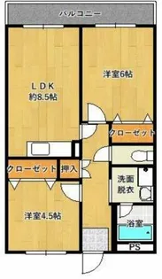 エステマール弥刀【8階】の間取り