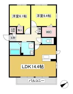 マノワール【1階】の間取り