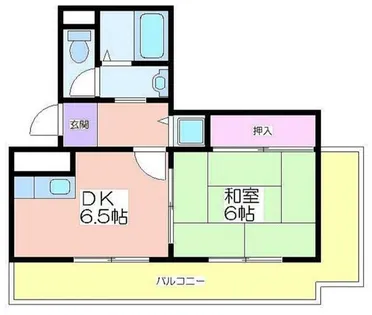 喜田マンション【4階】の間取り
