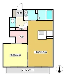 エスペランス三河B【1階】の間取り