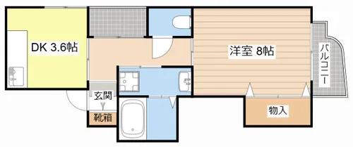 エバーグリーン植政【202号室】の間取り