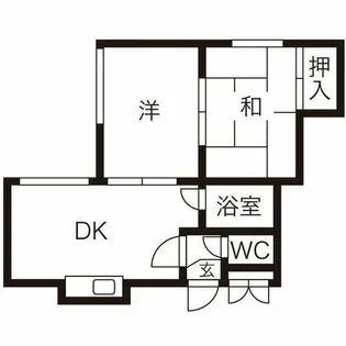 北海道札幌市北区北三十五条西9丁目【マンション】の間取り