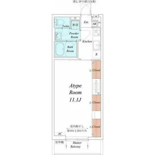 愛知県名古屋市東区筒井3丁目【マンション】の間取り
