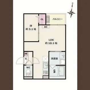 Jack motohoshizakiⅠ【1階】の間取り