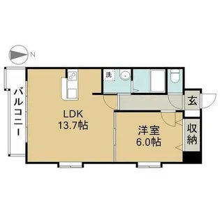 セントラルコート千代田【5階】の間取り