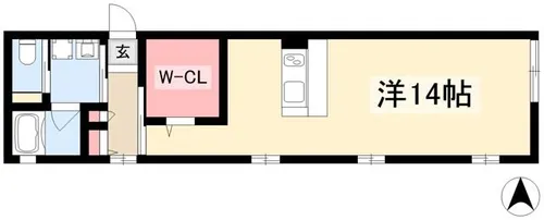 LeGioie太閤通駅Ⅲ【101号室】の間取り