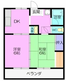 クレセントSAKURAI B【203号室】の間取り