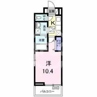 ディアコート此花【2階】の間取り