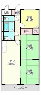 パストラル横小路【3階】の間取り