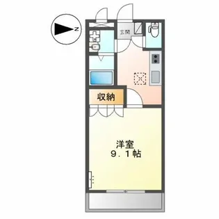 ヴェルジュール御着【1階】の間取り