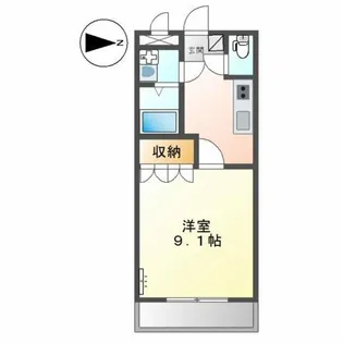 ヴェルジュール御着【3階】の間取り