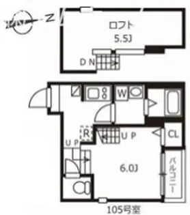 ハーモニーテラス十番Ⅳ【1階】の間取り