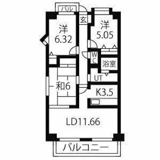 ファーニス白壁【7階】の間取り