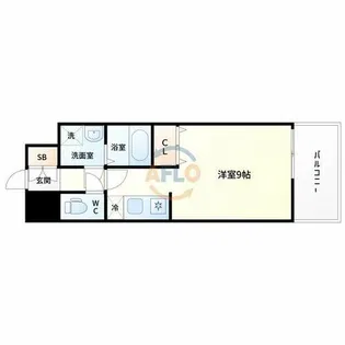 エクセレント上新18【7階】の間取り