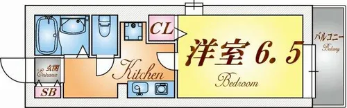 トゥインクル谷上【1階】の間取り