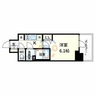 グランカリテ北大阪リヴィエ【9階】の間取り