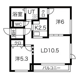 Asse kotoni【4階】の間取り