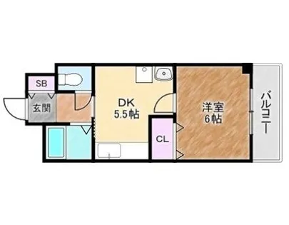 大阪府堺市北区常磐町1丁【マンション】の間取り