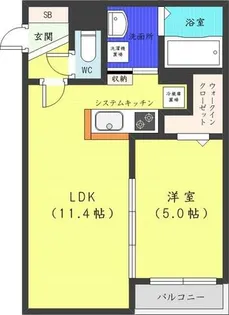 ラ・カーサ・フェリーチェ琴似【4階】の間取り