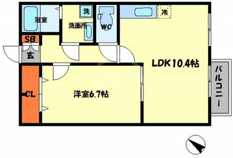 グランシャリオ【2階】の間取り