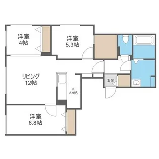 T-STAGE FUSHIMI【4階】の間取り