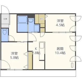 シティプレミア宮の森【4階】の間取り