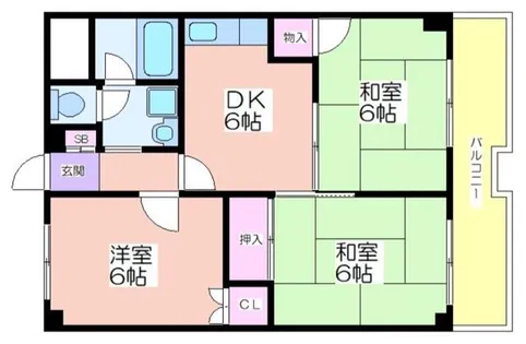 エムテック北島【308号室】の間取り