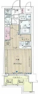 アドバンス大阪ドーム前【8階】の間取り