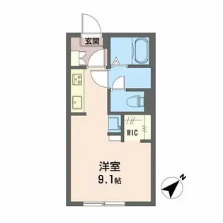 センターヴィレッジ109C【101号室】の間取り