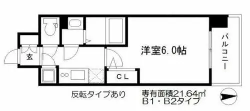 エスリード南森町【9階】の間取り