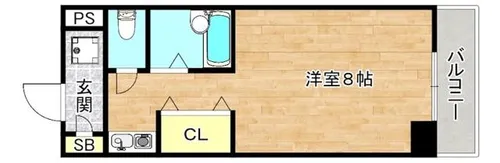 大阪府大阪市旭区清水2丁目【マンション】の間取り