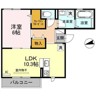 大阪府大阪市平野区瓜破2丁目【アパート】の間取り