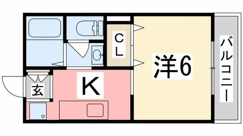 石原ハイツⅡ【203号室】の間取り