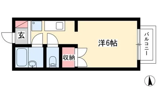 ミヒロハイツ【108号室】の間取り