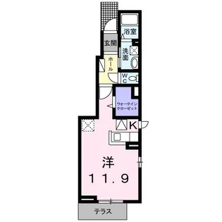エレガント茱萸木Ⅱ【1階】の間取り