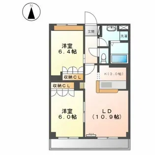 Crecia中平(クレシアナカヒラ)【3階】の間取り