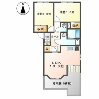 La Brea 77【1階】の間取り
