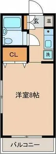 エクセランス小池【104号室】の間取り