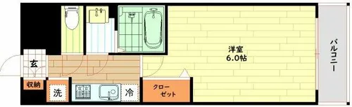 大阪府大阪市西区本田4丁目【マンション】の間取り