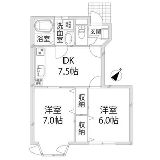ラフィネ・ロジュマン【1階】の間取り